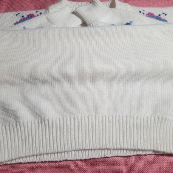 Izod Vintage 80's/90s Hand Embroidered Sweater - Picture 5 of 7